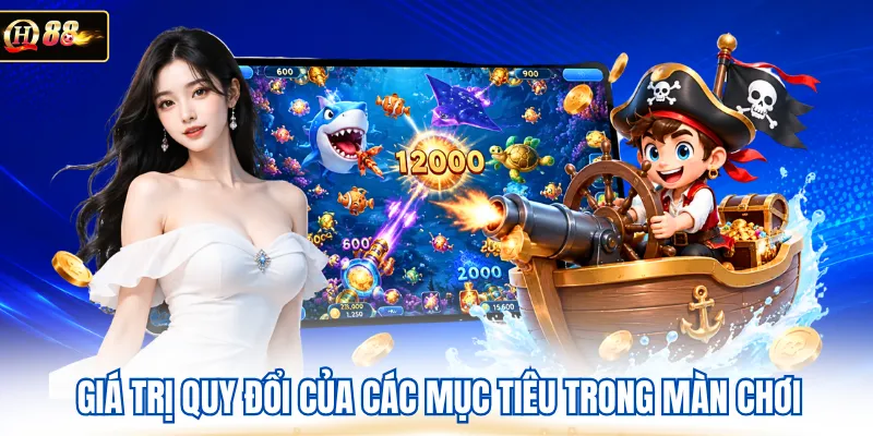 Giá trị quy đổi của các mục tiêu trong màn chơi 